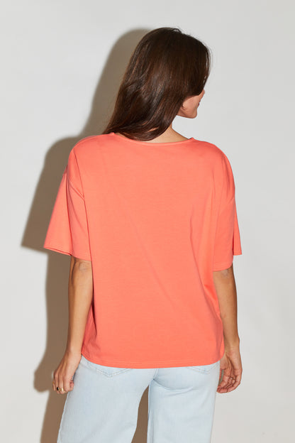 RE/BORN Antwerp Zoe t-shirt Coral