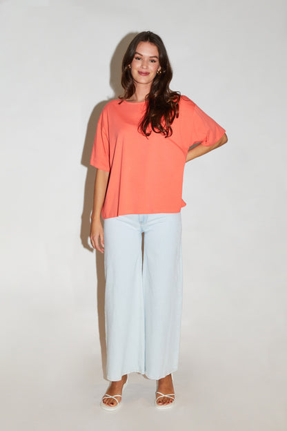 RE/BORN Antwerp Zoe t-shirt Coral