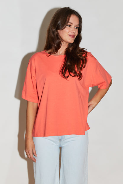 RE/BORN Antwerp Zoe t-shirt Coral