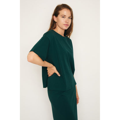 RE/BORN Antwerp Zoe t-shirt Forest Green