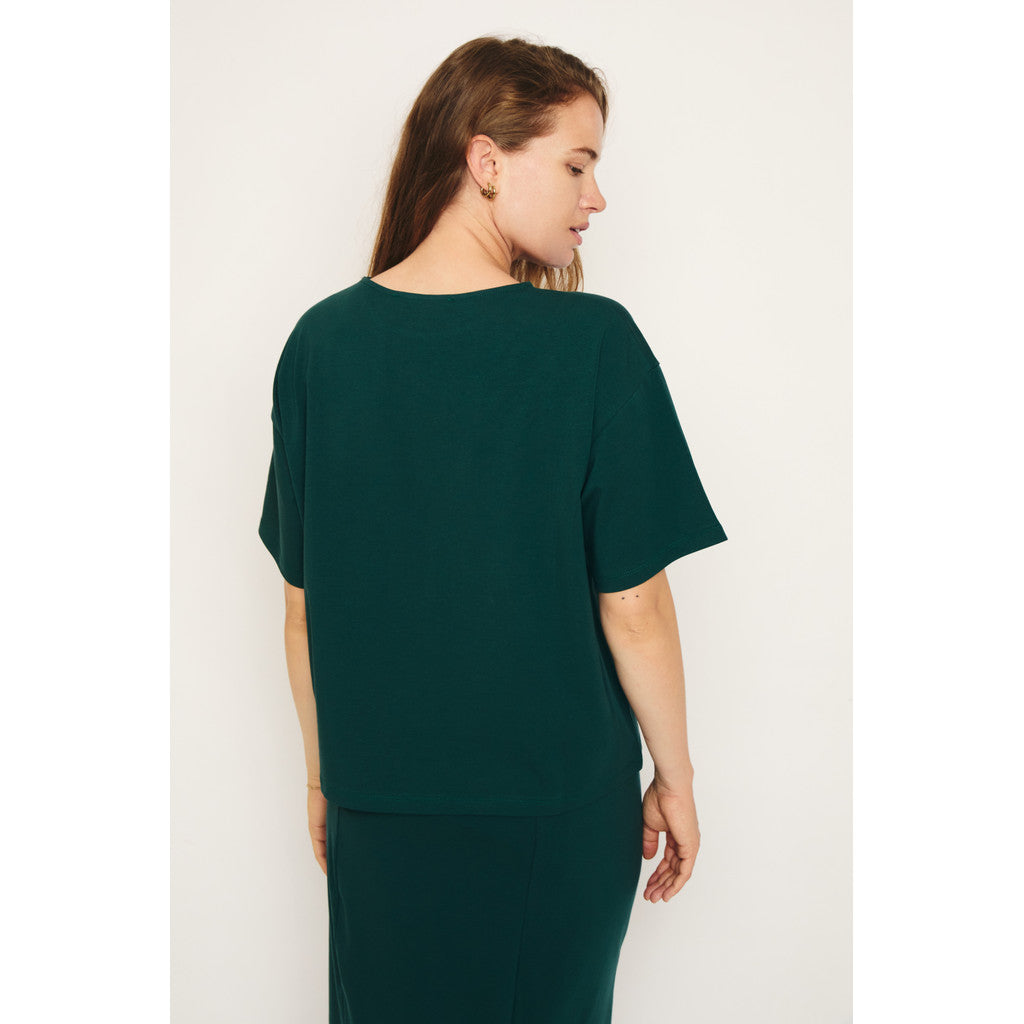 RE/BORN Antwerp Zoe t-shirt Forest Green