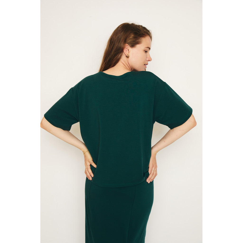 RE/BORN Antwerp Zoe t-shirt Forest Green