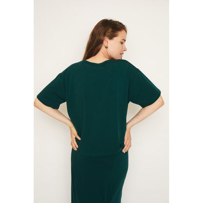 RE/BORN Antwerp Zoe t-shirt Forest Green