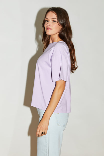 RE/BORN Antwerp Zoe t-shirt Lavendel