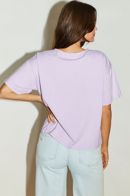 RE/BORN Antwerp Zoe t-shirt Lavendel