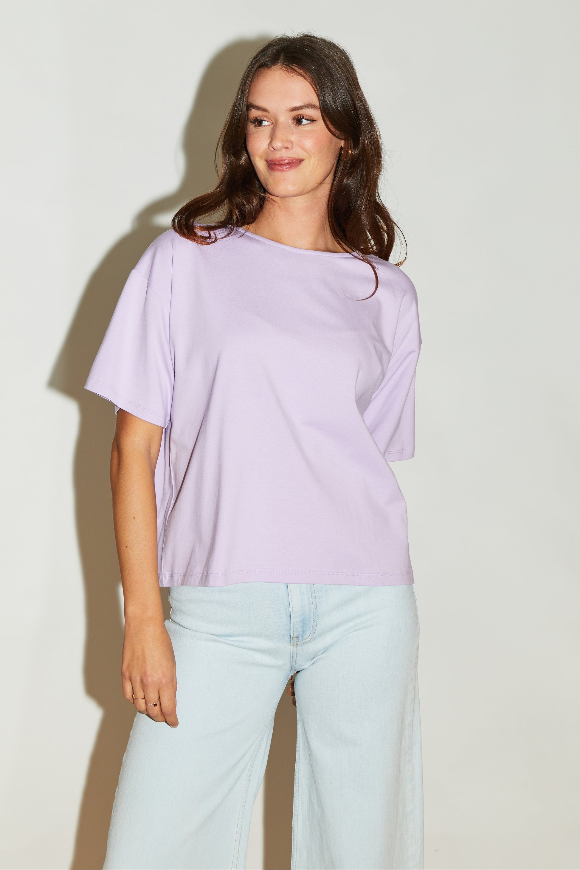 RE/BORN Antwerp Zoe t-shirt Lavendel