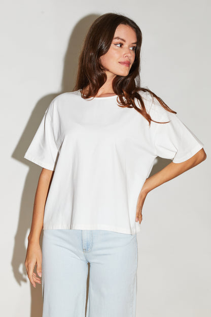 RE/BORN Antwerp Zoe t-shirt Offwhite