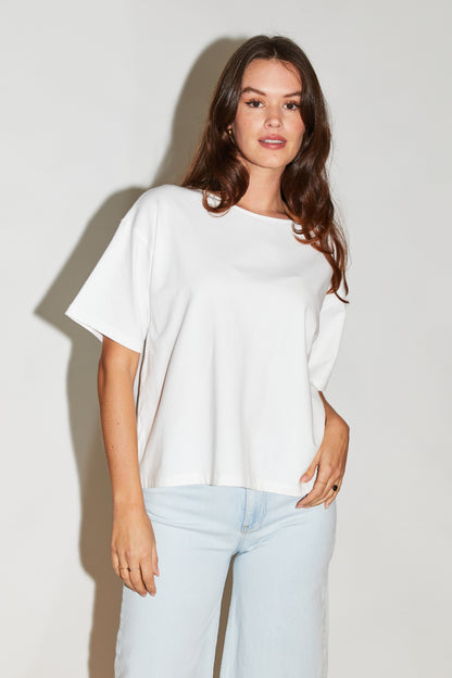 RE/BORN Antwerp Zoe t-shirt Offwhite