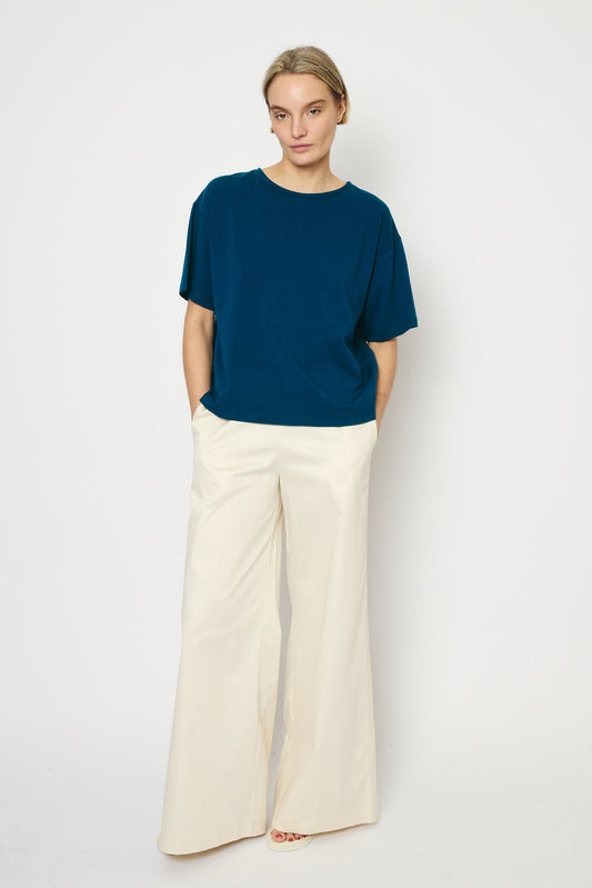 RE/BORN Antwerp Zoe t-shirt Petrol