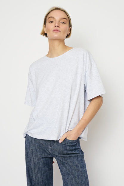 RE/BORN Antwerp Zoe t-shirt White Melange