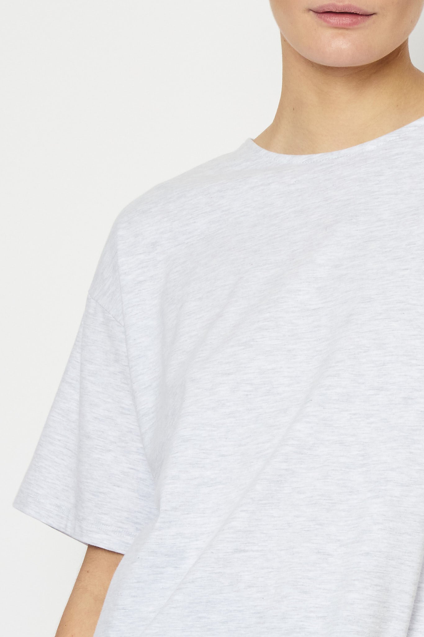 RE/BORN Antwerp Zoe t-shirt White Melange