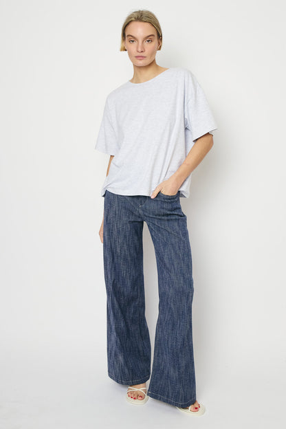 RE/BORN Antwerp Zoe t-shirt White Melange