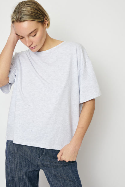 RE/BORN Antwerp Zoe t-shirt White Melange